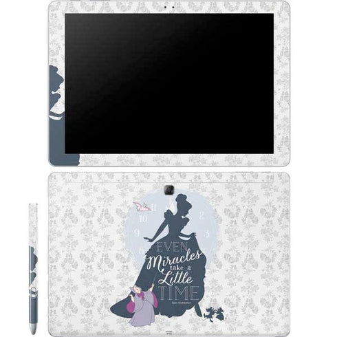 Disney Cinderella Miracles Take Time Silhouette Galaxy Book 12in Skin